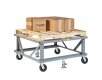 Ergonomic Adj Ht Mobile Pallet Stand