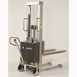 Stainless Elec Fork Over Stacker 62" Lift