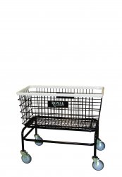 Large Wire Laundry Cart - No Hanger Bar